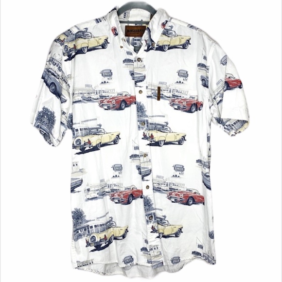 Magellan Outdoors Other - Magellan Classic Muscle Cars Button Up Camp Shirt